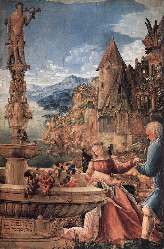 ALTDORFER, Albrecht Rest on the Flight into Egypt Norge oil painting art